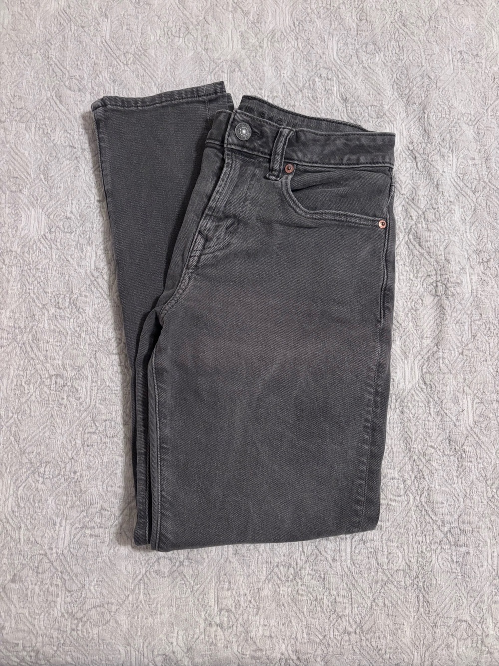 American Eagle Outfitters Men's Charcoal Skinny Jeans